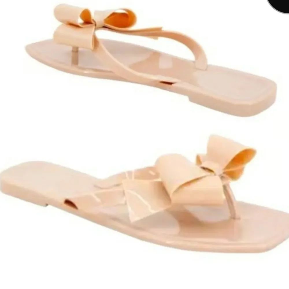 BRAND NEW GCBGENERATION LIMA BOWNOT DESIGN SLIP ON SANDALS